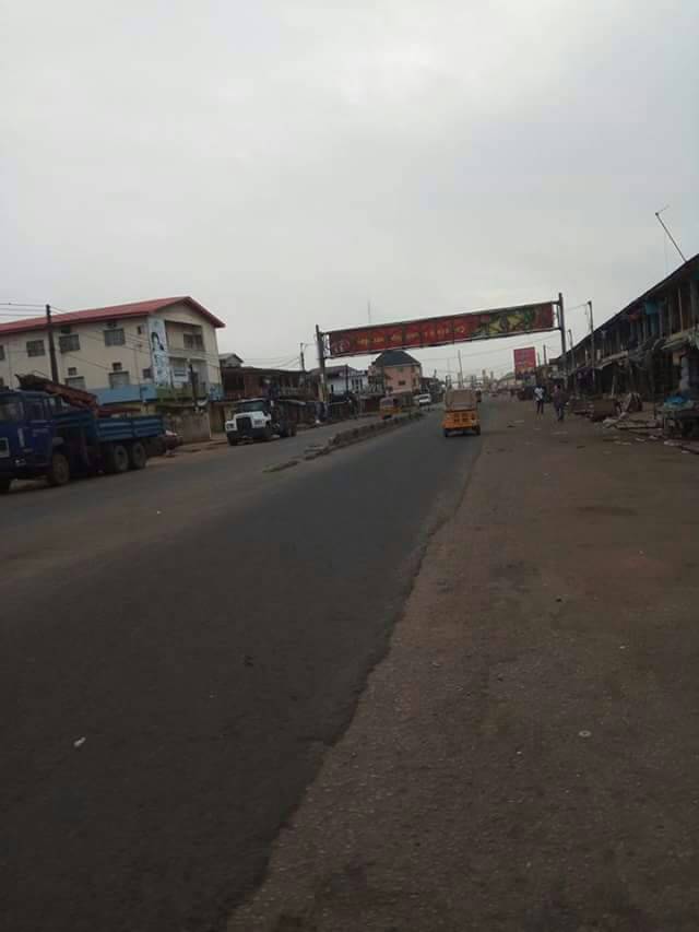 The busiest road in Owerri, Douglas