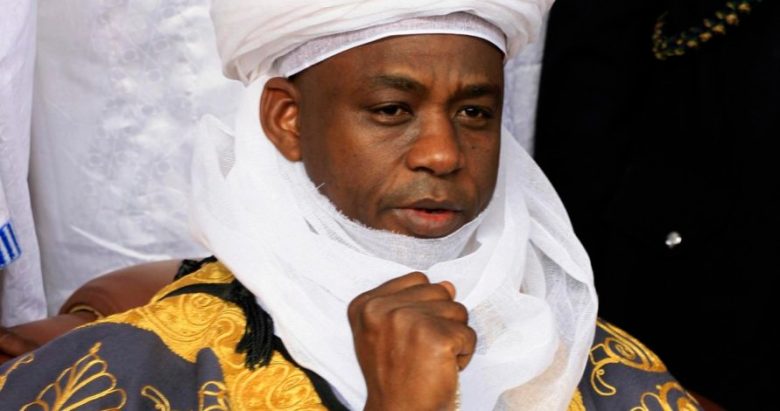 The new Sultan of Sokoto Saad Abubakar sits on his throne during his coronation ceremony in Sokoto, Northern Nigeria