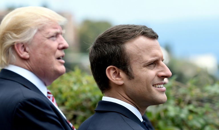 trump macron