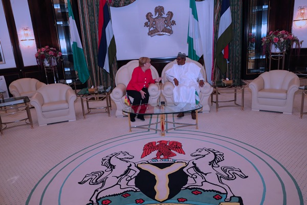 PRESIDENT BUHARI RECEIVES ANGEL MERKEL
