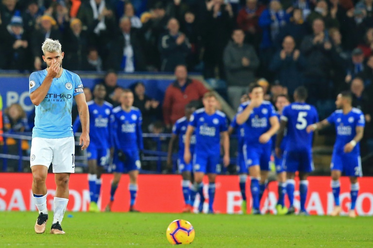 city defeated at leicester