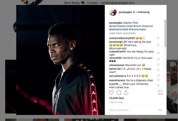 pogba mocks jose